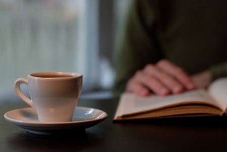 Resources - coffee and book